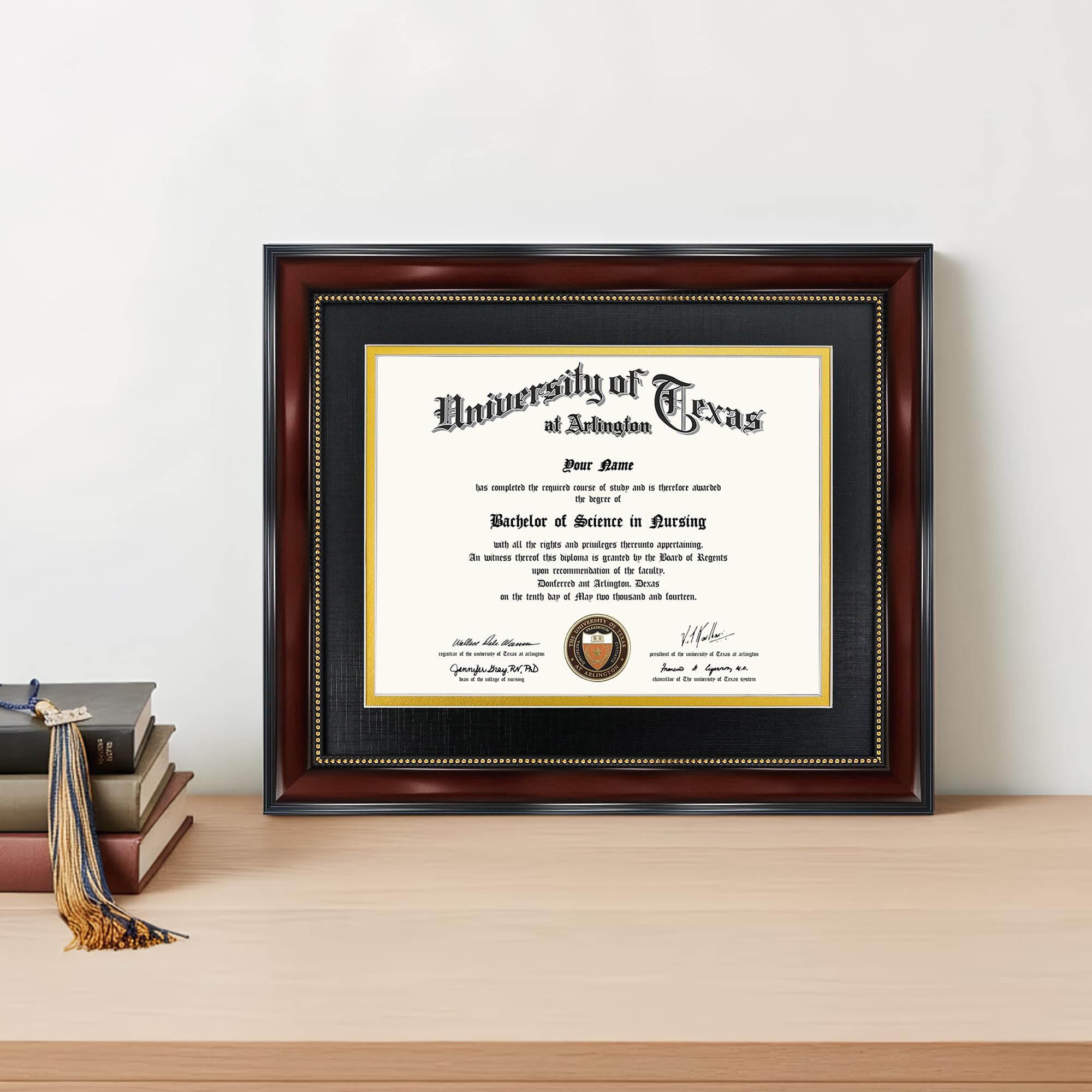 Amazon.com - GraduationMall 8.5x11 Diploma Frame with Black over